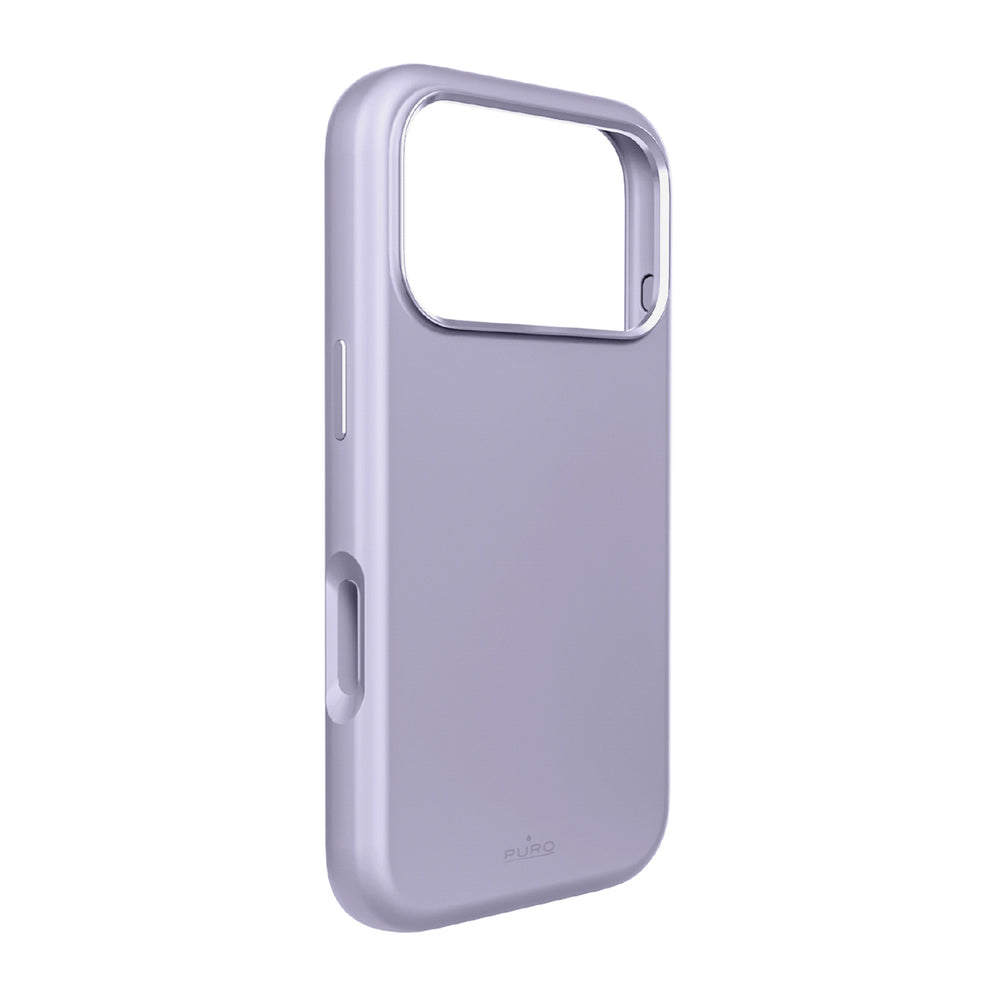 Pure Icon Mag Pro Liquid Silicone Case for iPhone 17 Pro, MagSafe Compatible, with Camera Protection and Aluminum Buttons - Pink