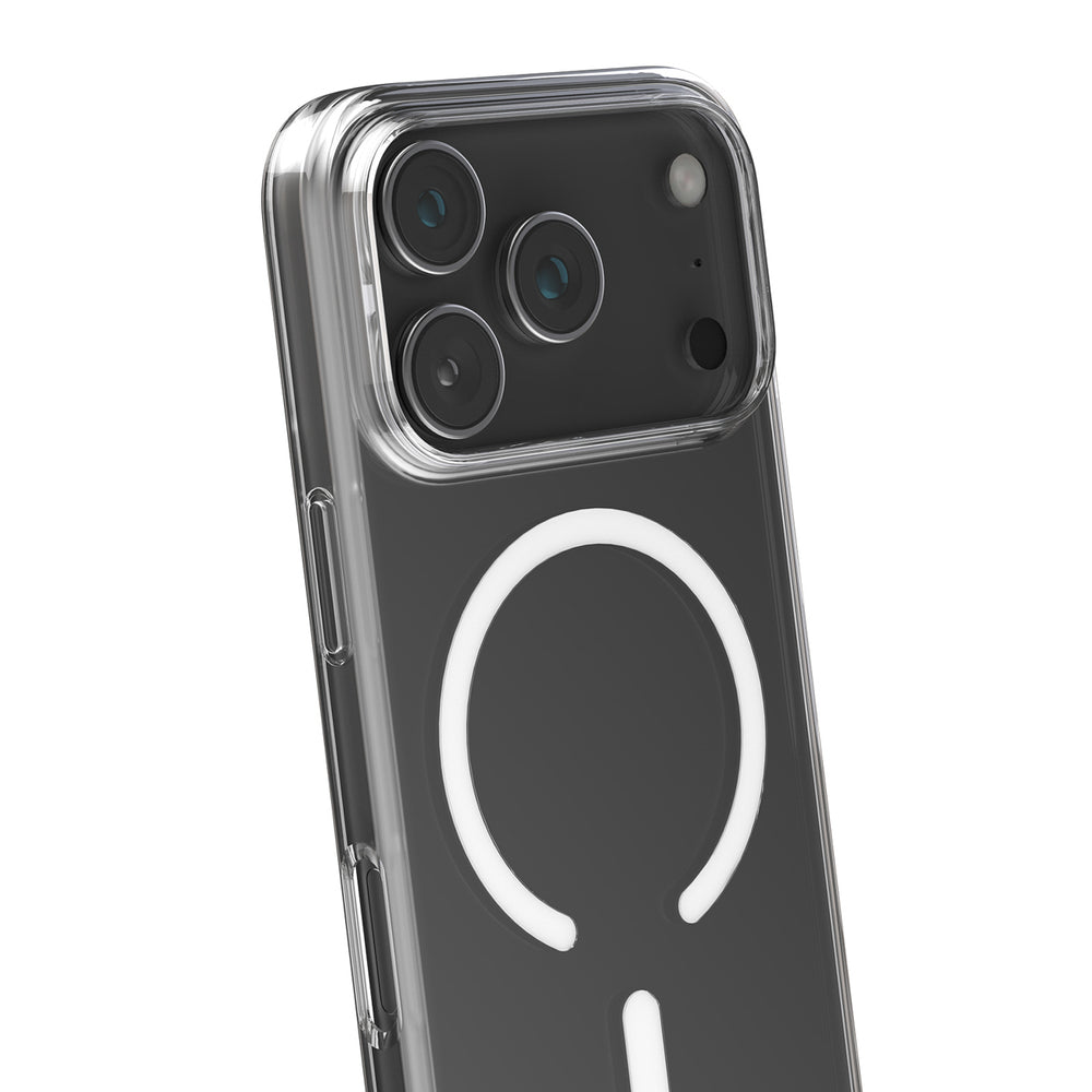 Puro 0.3 MAG Ultra-Slim TPU Case Compatible with MagSafe for iPhone 17 Pro - Transparent