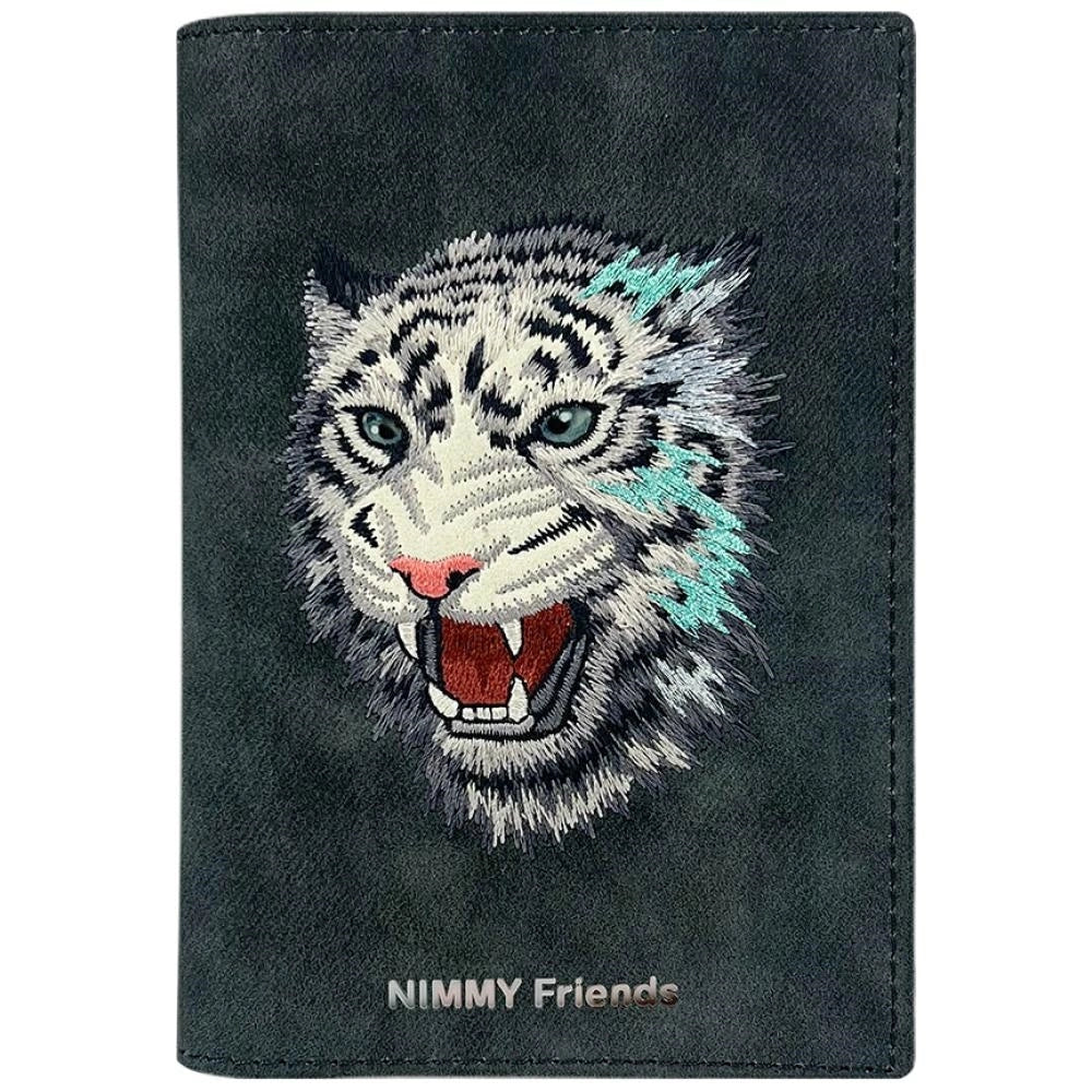 Nimmy Raptor Tiger Pas/Wallet Case - mørkgrå