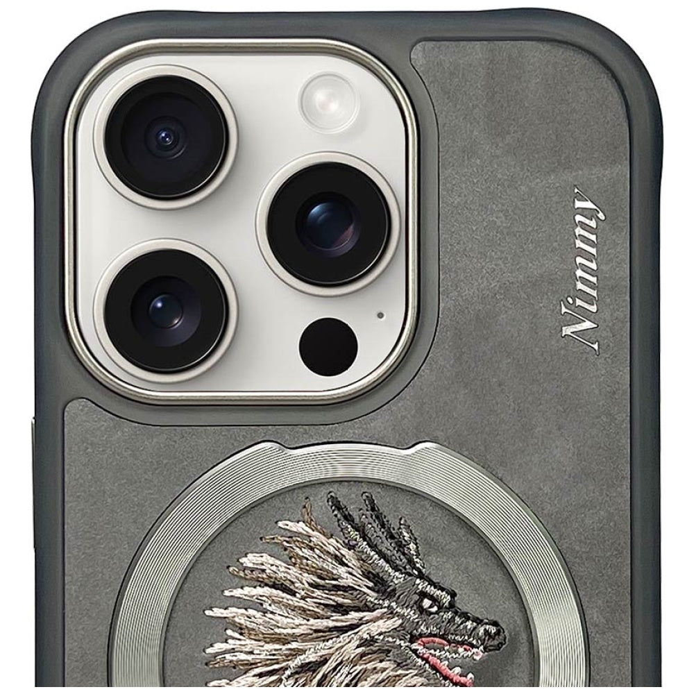 Nimmy Dragon MagSafe Case til iPhone 16 Pro Max - Grå