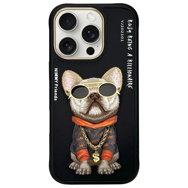 Nimmy Briller Cool Dog Case til iPhone 16 Pro Max - sort