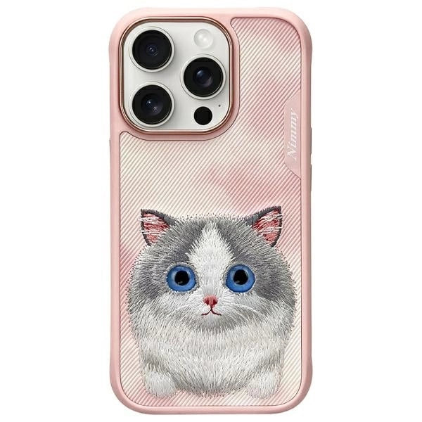 Nimmy Big Eyed Pet 2.0 Cat Case til iPhone 16 Pro Max - Pink