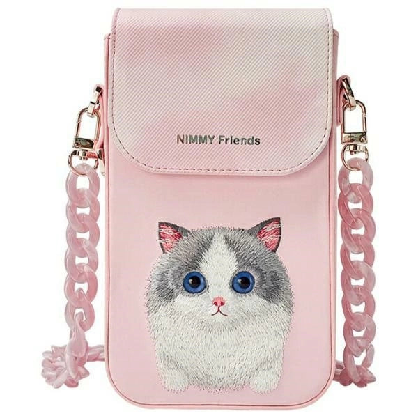 Nymmy Big Eyed Pet 2.0 Cat Phone Bag - Pink