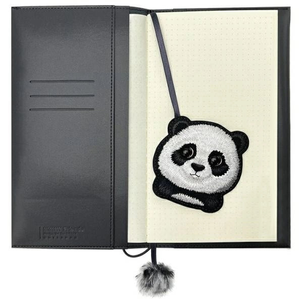 Nimmy Big Eyed Pet 2.0 Panda 2-i-1 Notebook + Pen Set - sort
