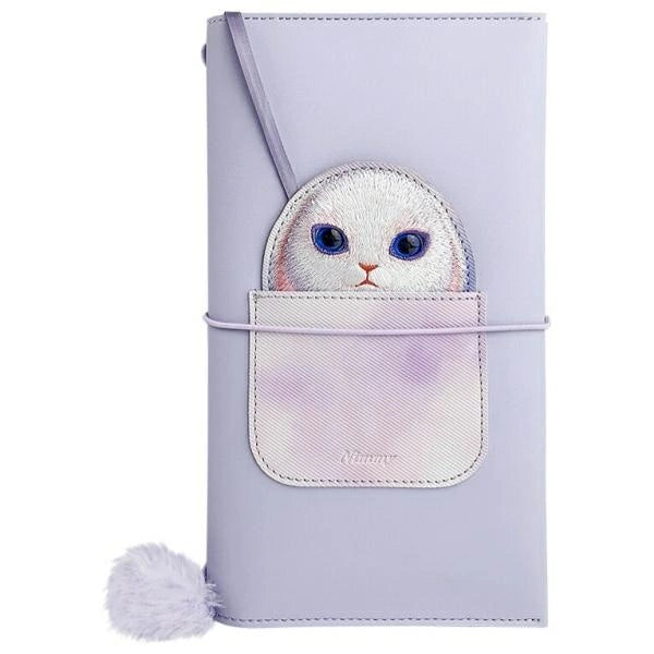 Nimmy Big Eyed Pet 2.0 Rabbit 2-i-1 Notebook + Pen Set - Purple