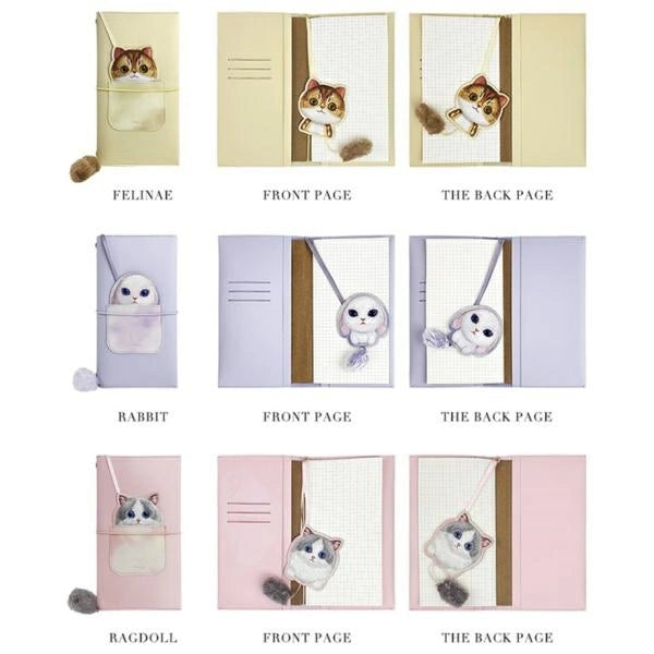 Nimmy Big Eyed Pet 2.0 Rabbit 2-i-1 Notebook + Pen Set - Purple