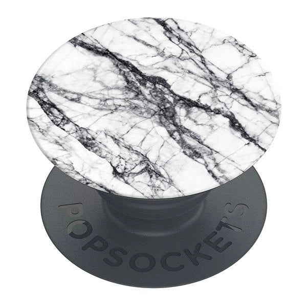 Popsockets 2 hvide sten marmor telefonholder og stand