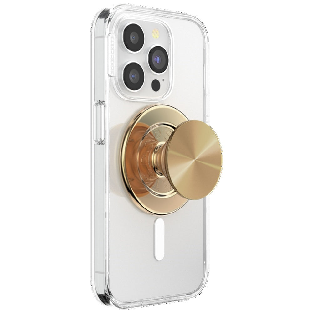 Popsockets Rund Radial Gold Aluminium MagSafe Holder og Telefon Stativ