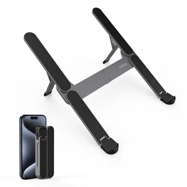 SODI sammenklappelige kompakte mini-laptop stativ - grå