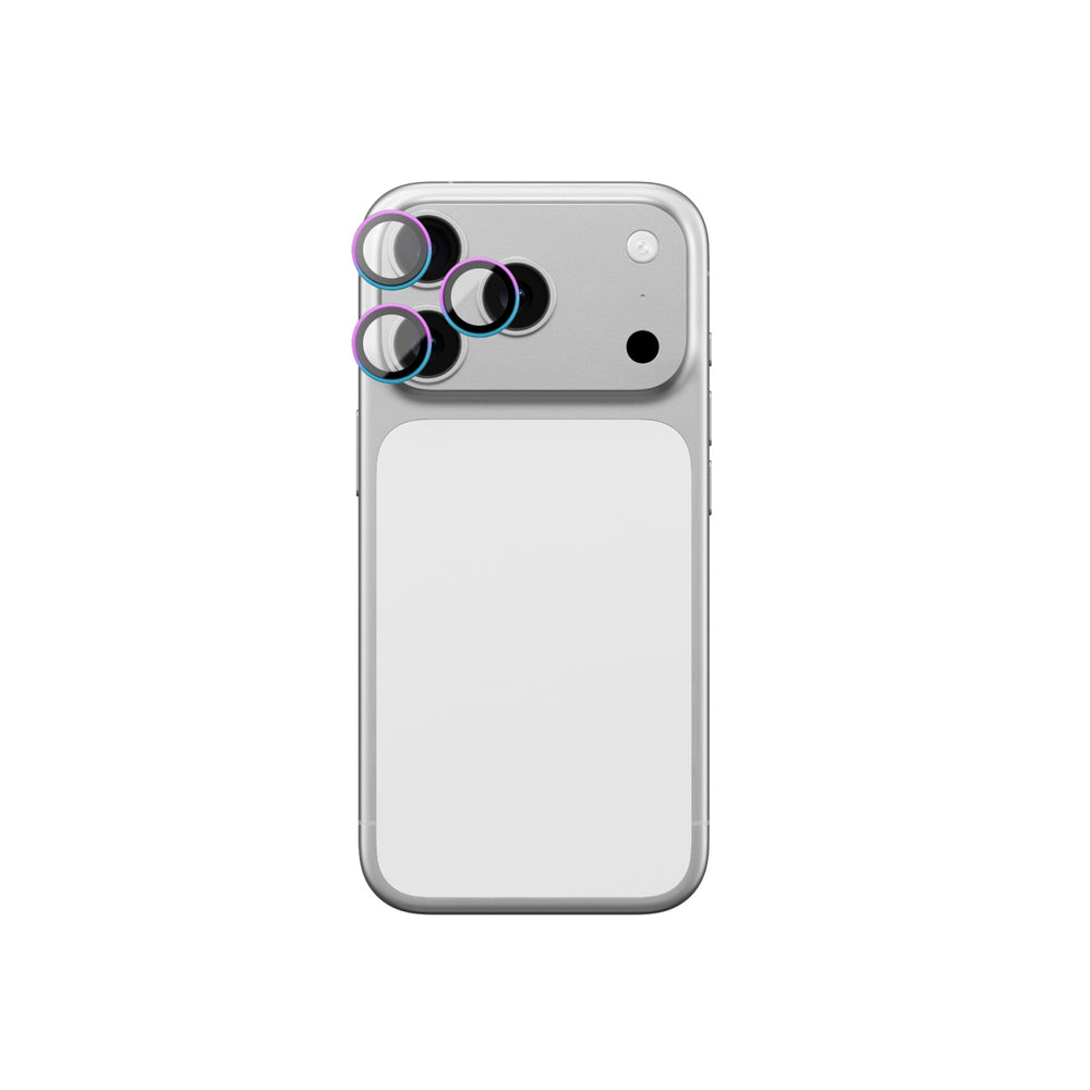 AmazingThing Lens Glass til iPhone 17 Pro / Pro Max med Rainbow Aluminium Frame