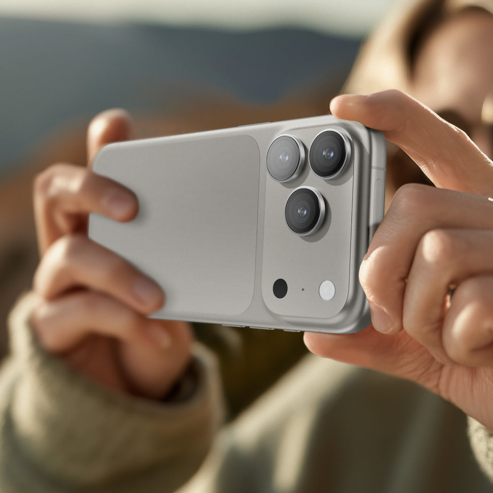 AmazingThing Sapphire Camera Glass til iPhone 17 Pro / Pro Max - med sølvramme