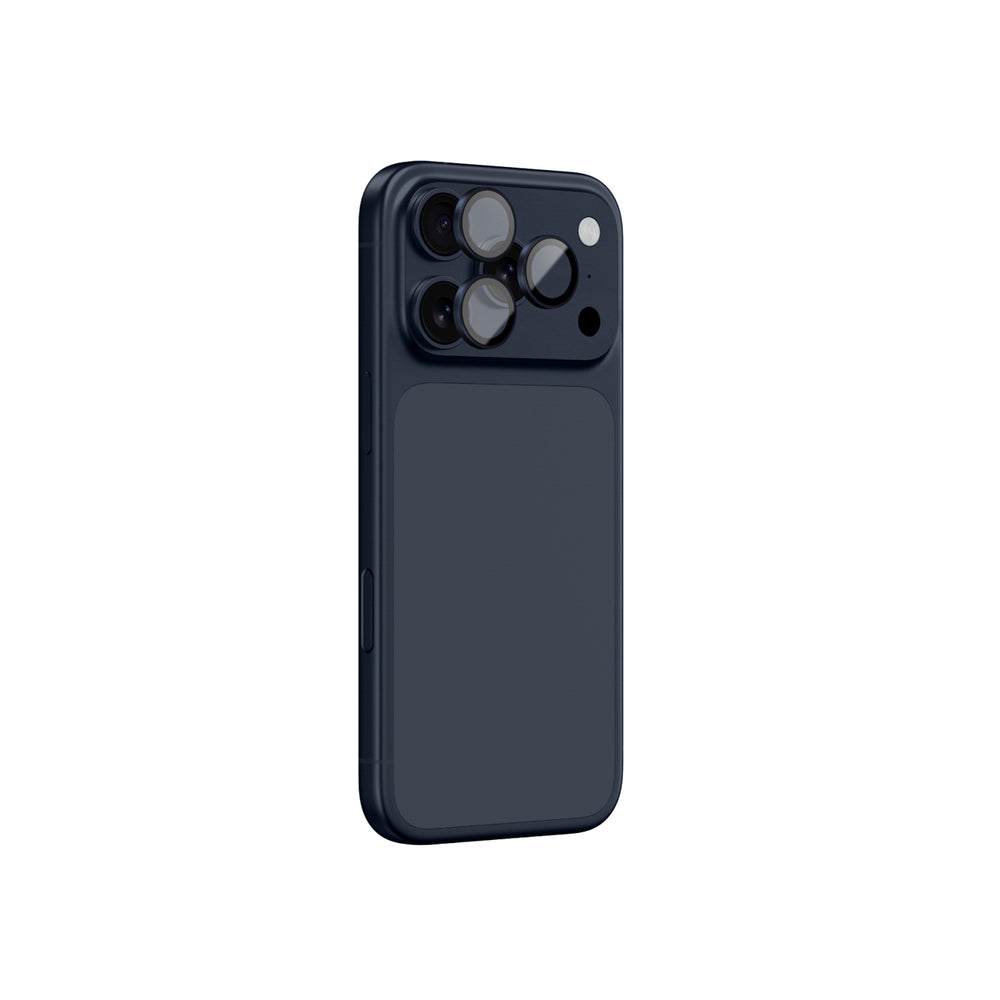 AmazingThing Sapphire Camera Glass til iPhone 17 Pro / Pro Max - med blå ramme