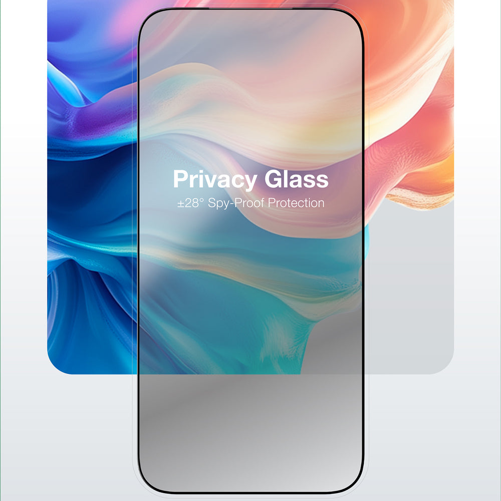 AmazingThing Radix Privacy temperet glas til iPhone 17 Pro