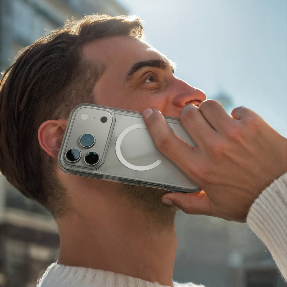 AmazingThing Titan Pro Case til iPhone 17 Pro MagSafe Kompatibel - Gennemsigtig