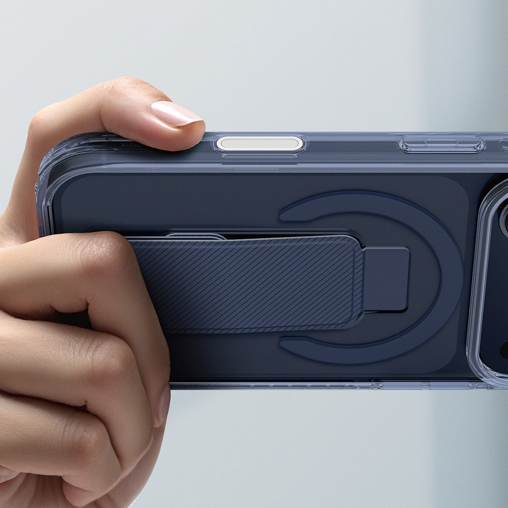 AmazingThing Titan Pro Holder Case til iPhone 17 Pro Max Kompatibel med MagSafe - Blå