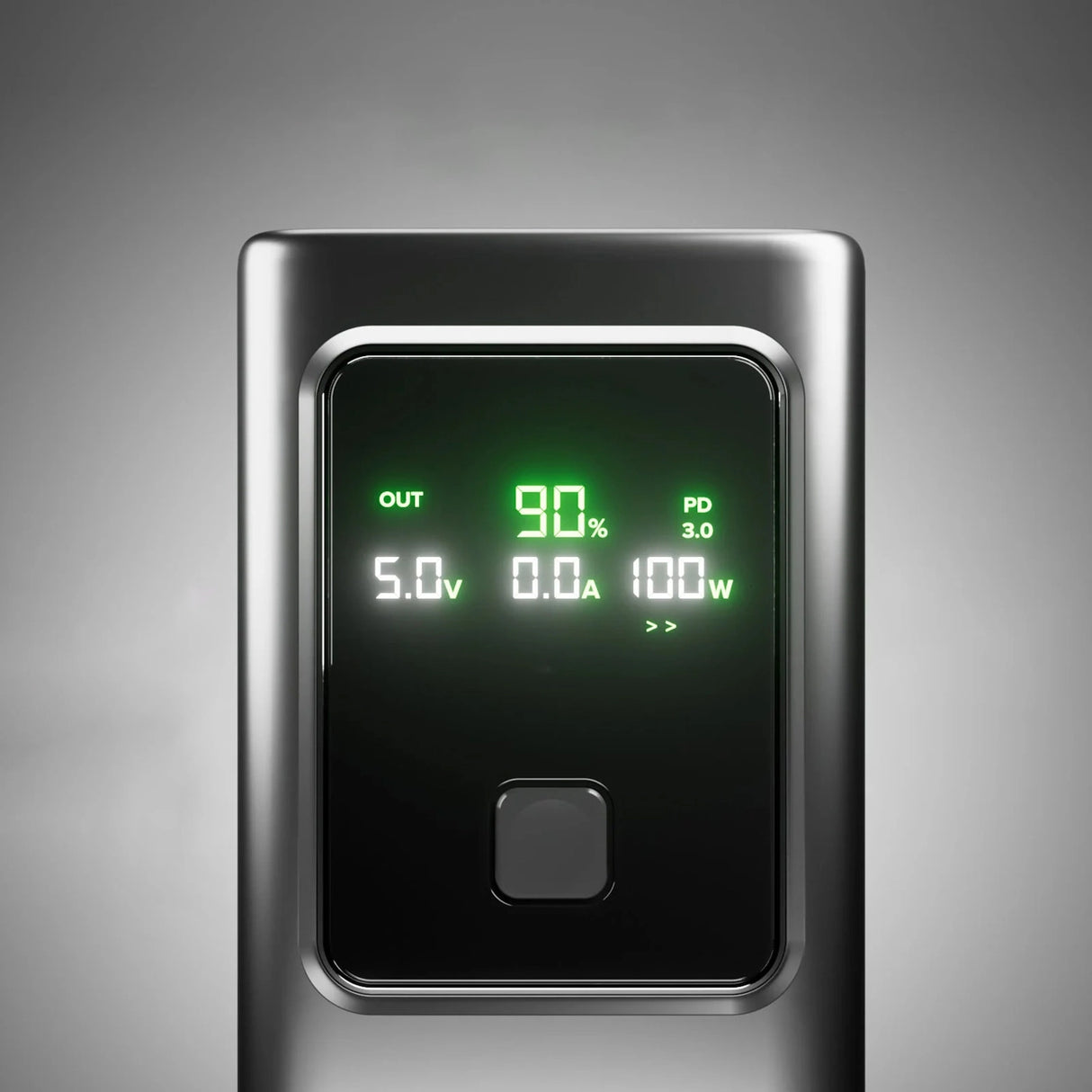 Powerbank SBS 10000mAh PD 35W med LCD-skærm - grå