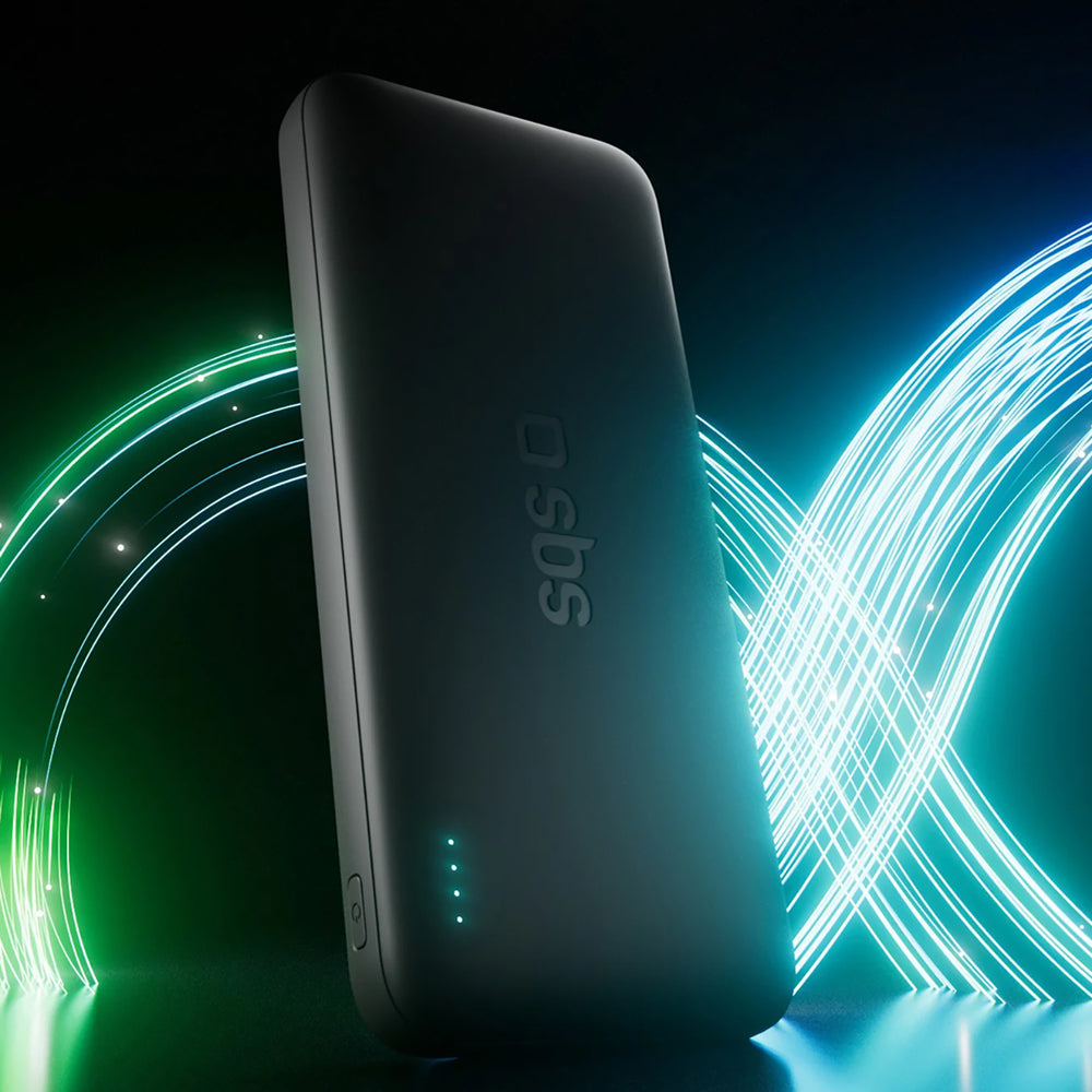 SBS Infinity Power Bank 10000mAh 10W LiFePo₄ USB-A USB-C - Black