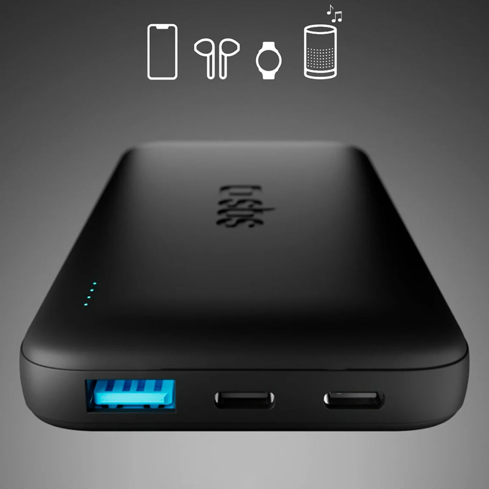 SBS Infinity Power Bank 10000mAh 10W LiFePo₄ USB-A USB-C - Black