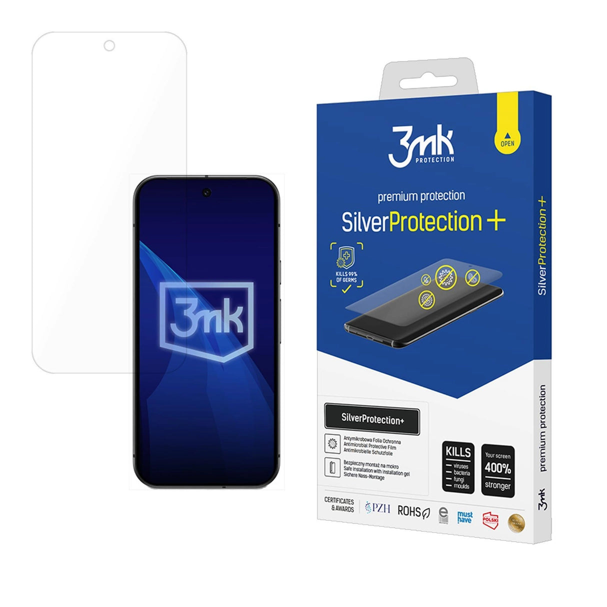 3mk SilverProtection+ beskyttelsesfilm til Google Pixel 10 / 10 Pro