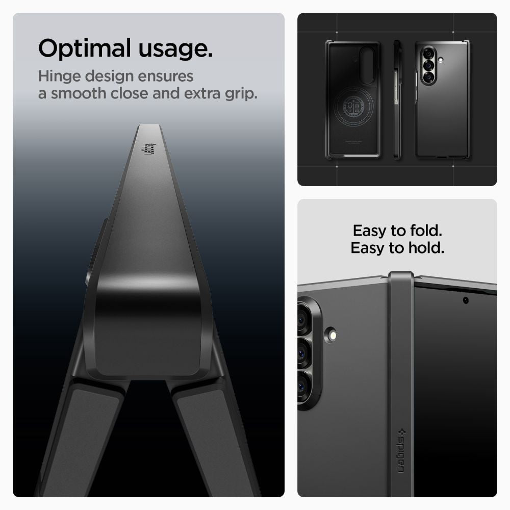 Spigen Tough Armor Pro Mag MagSafe Case til Samsung Galaxy Z Fold 7 - sort