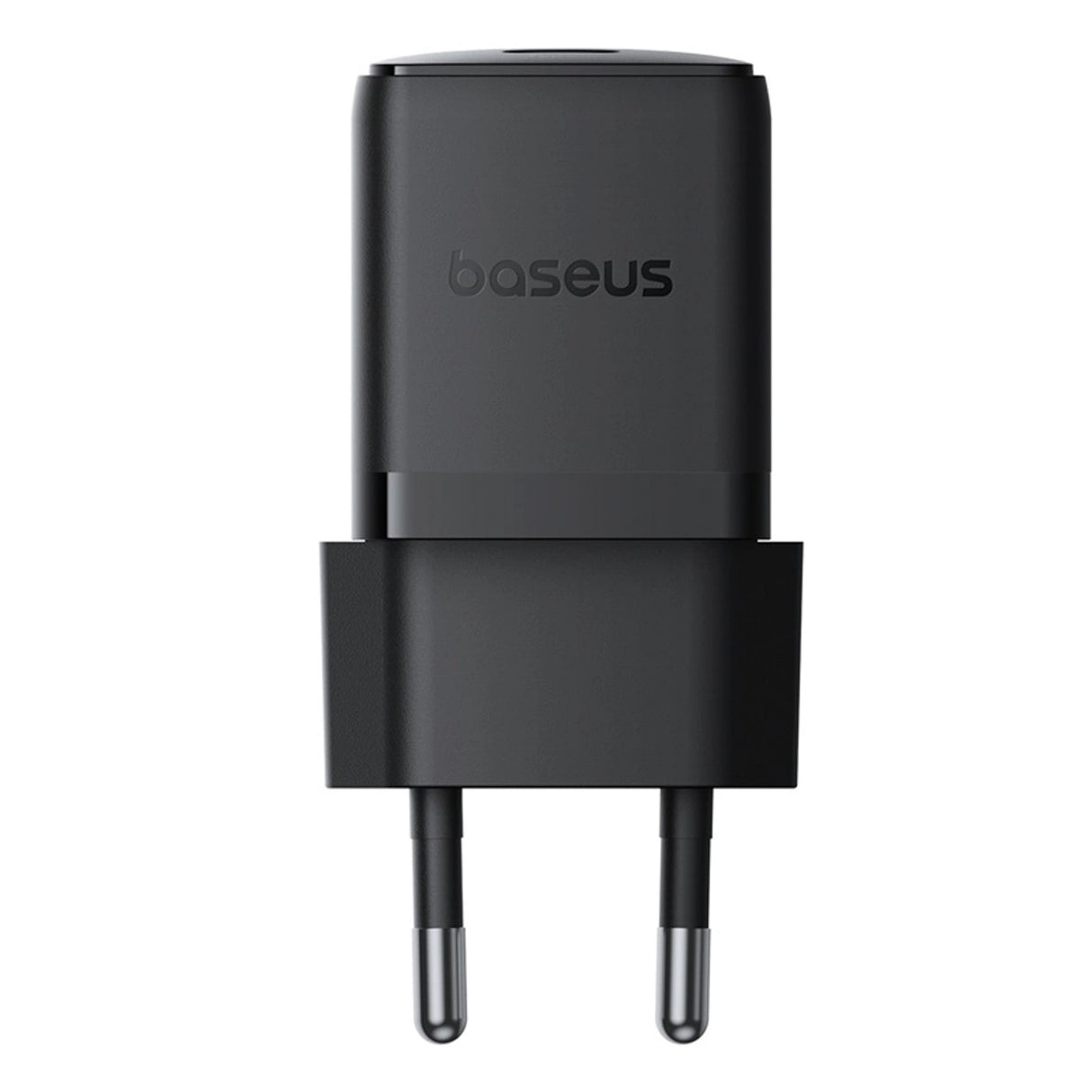 Baseus Palm 1C 20W Wall Charger (med Baseus Mini White USB-C 60W (20V / 3A) 1m Kabel) - sort