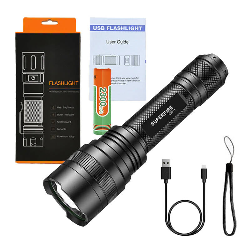 Flashlight Superfire C8-H, 1200lm, USB