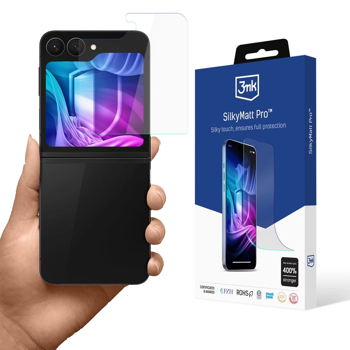 3mk Silky Matt Pro matte folie til Samsung Galaxy Z Flip 6 / 7 FE