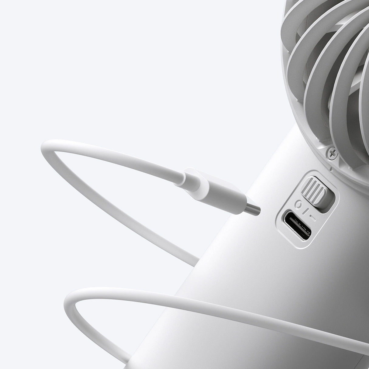 Jisulife håndholdt ventilator Life4 3600mAh bærbar USB-ventilator - Grå