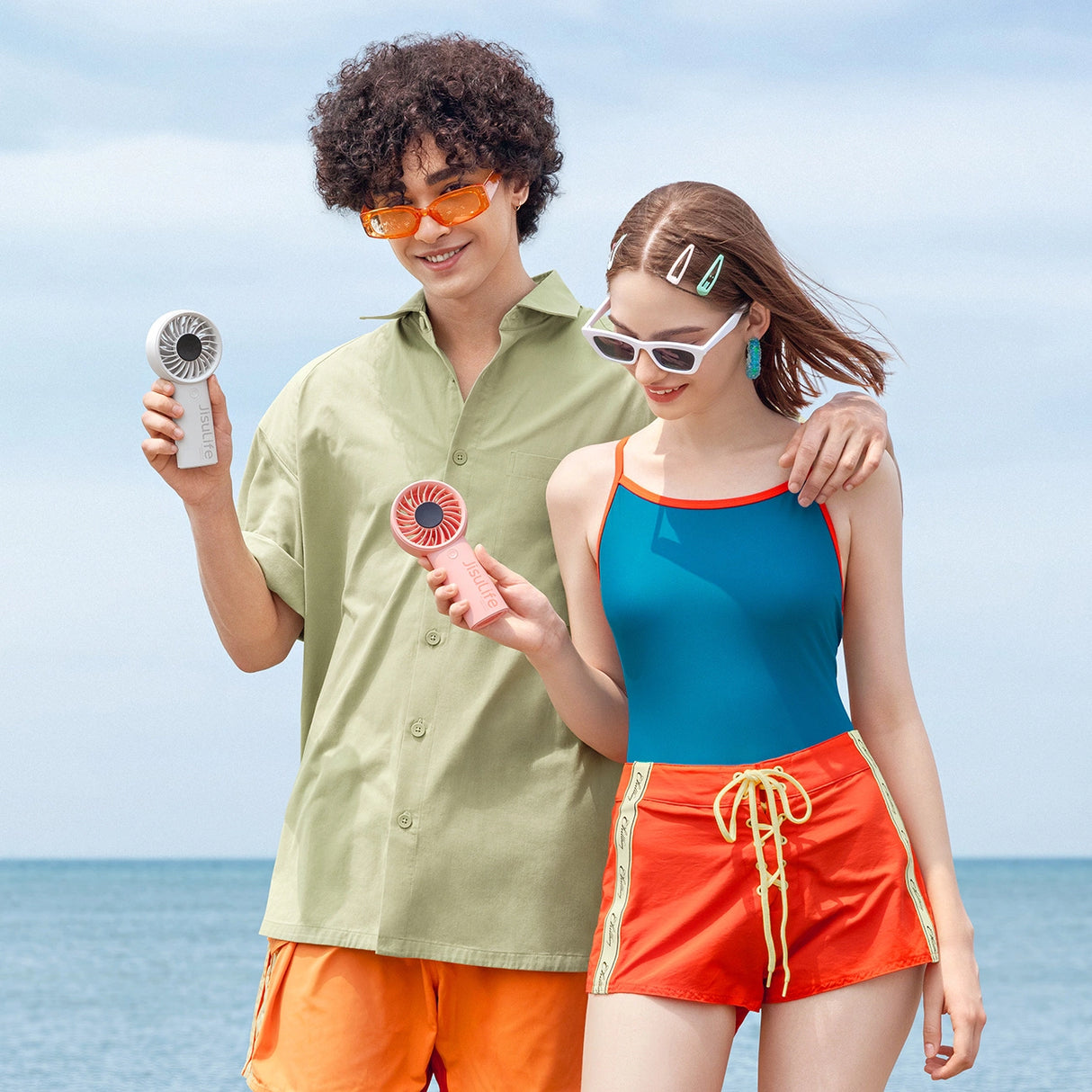 Jisulife håndholdt ventilator Life4 3600mAh bærbar USB-ventilator - Grå