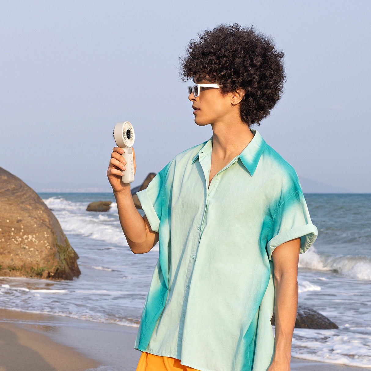 Jisulife håndholdt ventilator Life7 3600mAh bærbar USB-ventilator - Grå