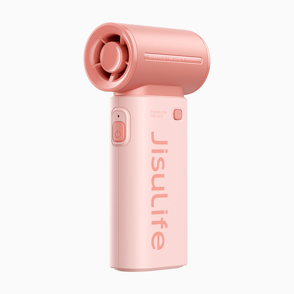 Jisulife Handheld Fan Life9 3600mAh Portable Mini Blower USB Fan - Pink