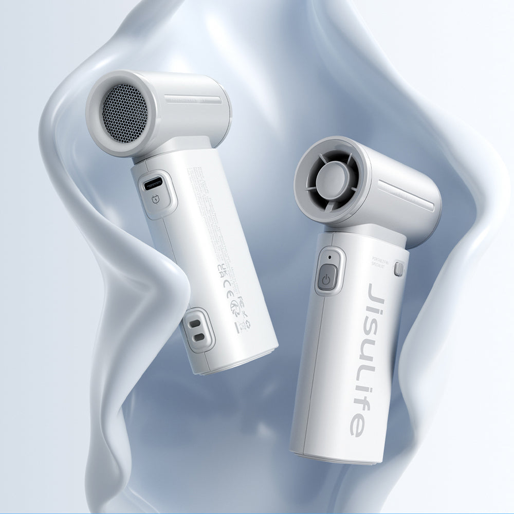 Jisulife Håndholdt Ventilator Life9 3600mAh Bærbar Mini Blæser USB Ventilator - Grå