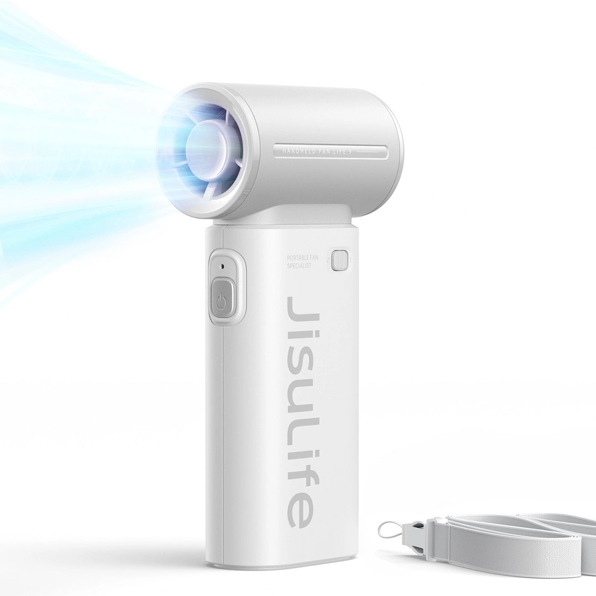 Jisulife håndholdt ventilator Life9 3600mAh bærbar mini blæser USB-ventilator - grå