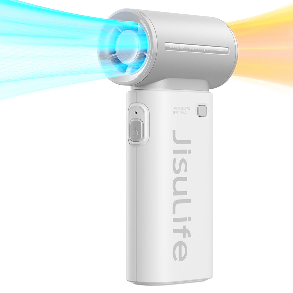 Jisulife Håndholdt Ventilator Life9 3600mAh Bærbar Mini Blæser USB Ventilator - Grå