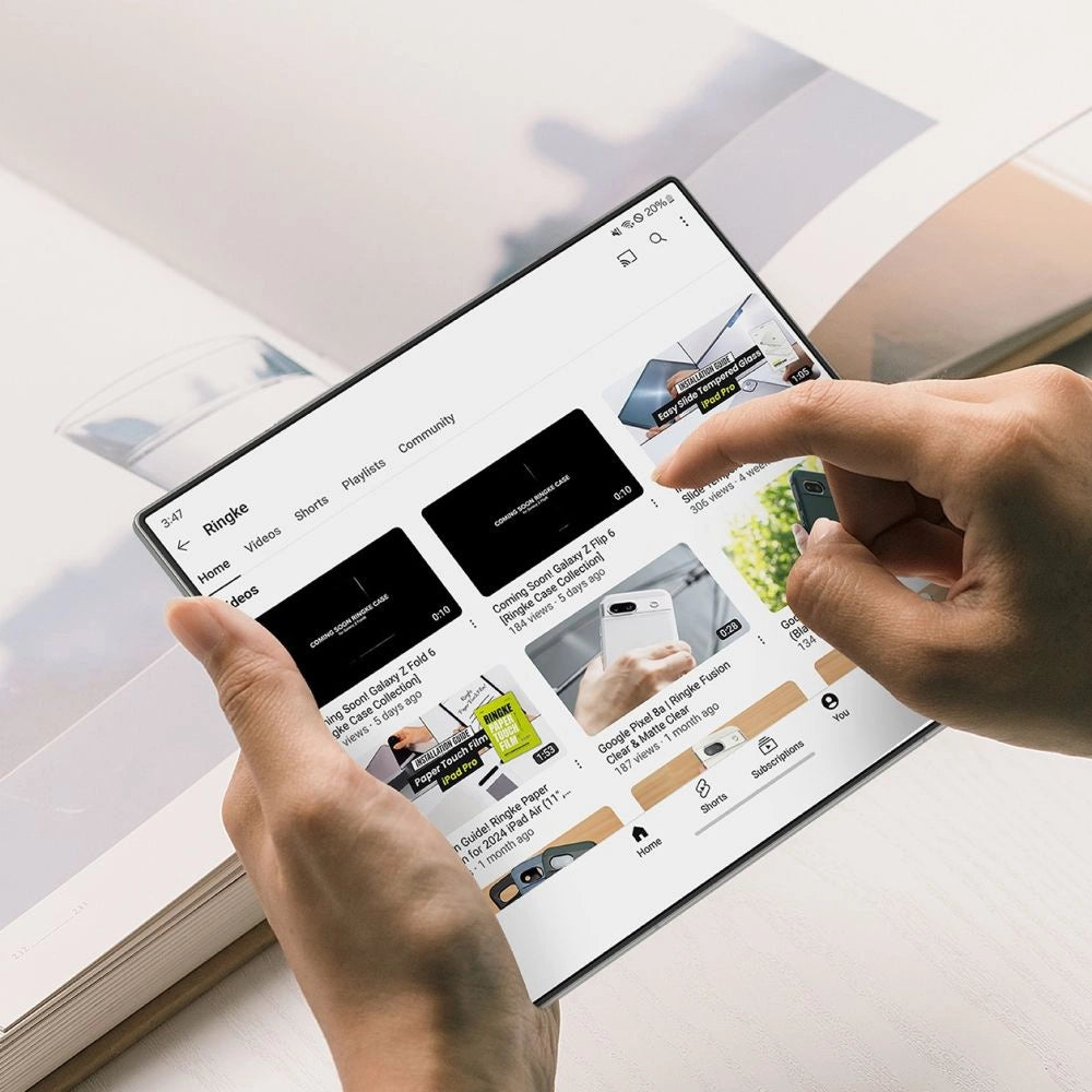 Ringke Dual Easy Pro 2-pack beskyttelsesfolie til Samsung Galaxy Z Fold 7 - gennemsigtig