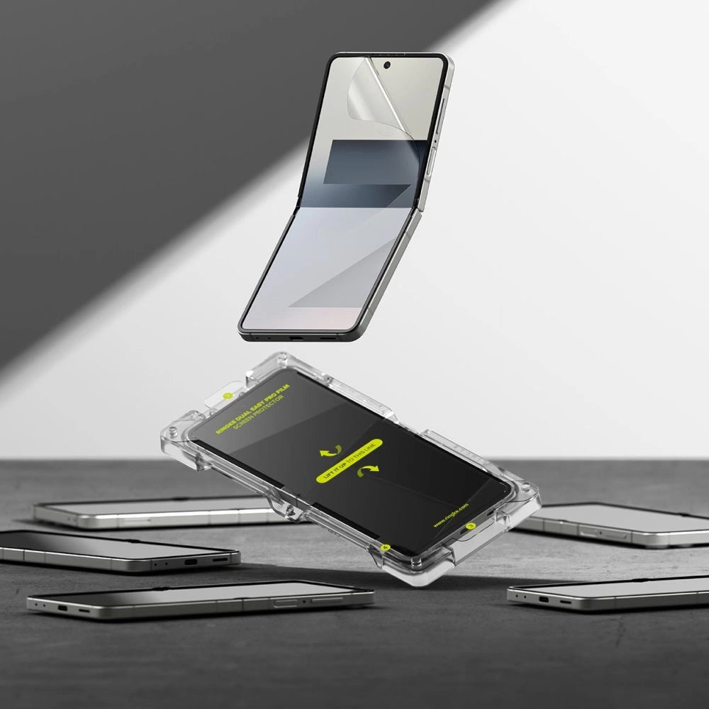 Ringke Dual Easy Pro 2-pack beskyttelsesfolie til Samsung Galaxy Z Flip 7 - gennemsigtig