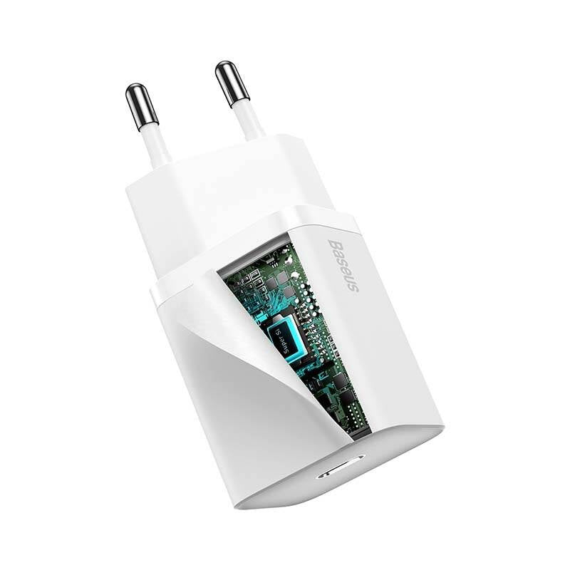 Baseus Super Si Quick Charger 1C 20W (hvid)