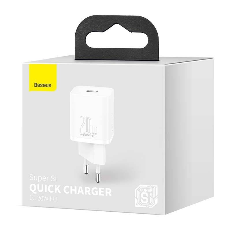 Baseus Super Si Quick Charger 1C 20W (hvid)