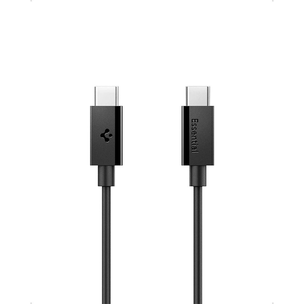 Spigen EB6020CC 60W Cable + USB-C / USB-C Cable 200 cm - Black