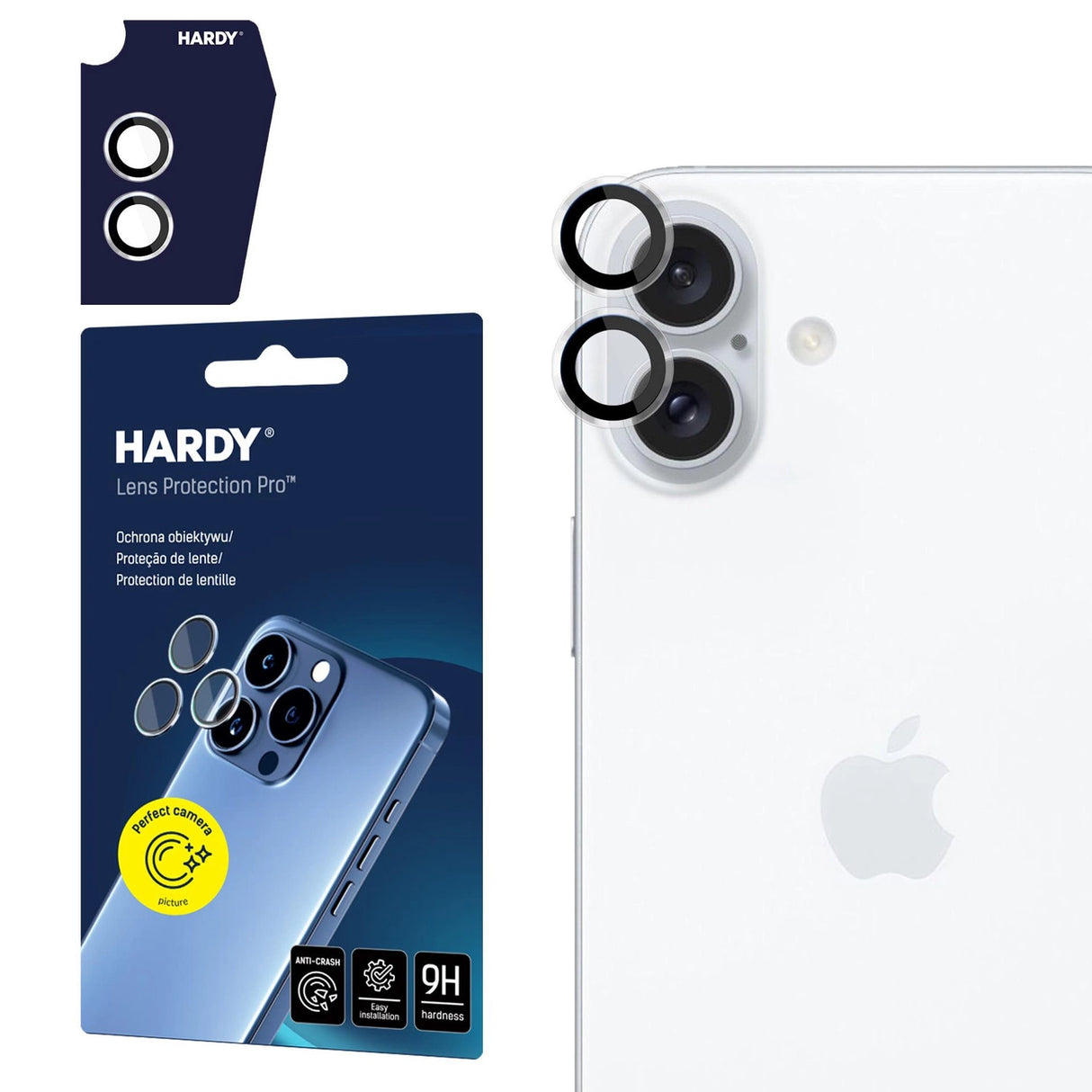 3mk HARDY Lens Protection Pro til iPhone 17 - gennemsigtig