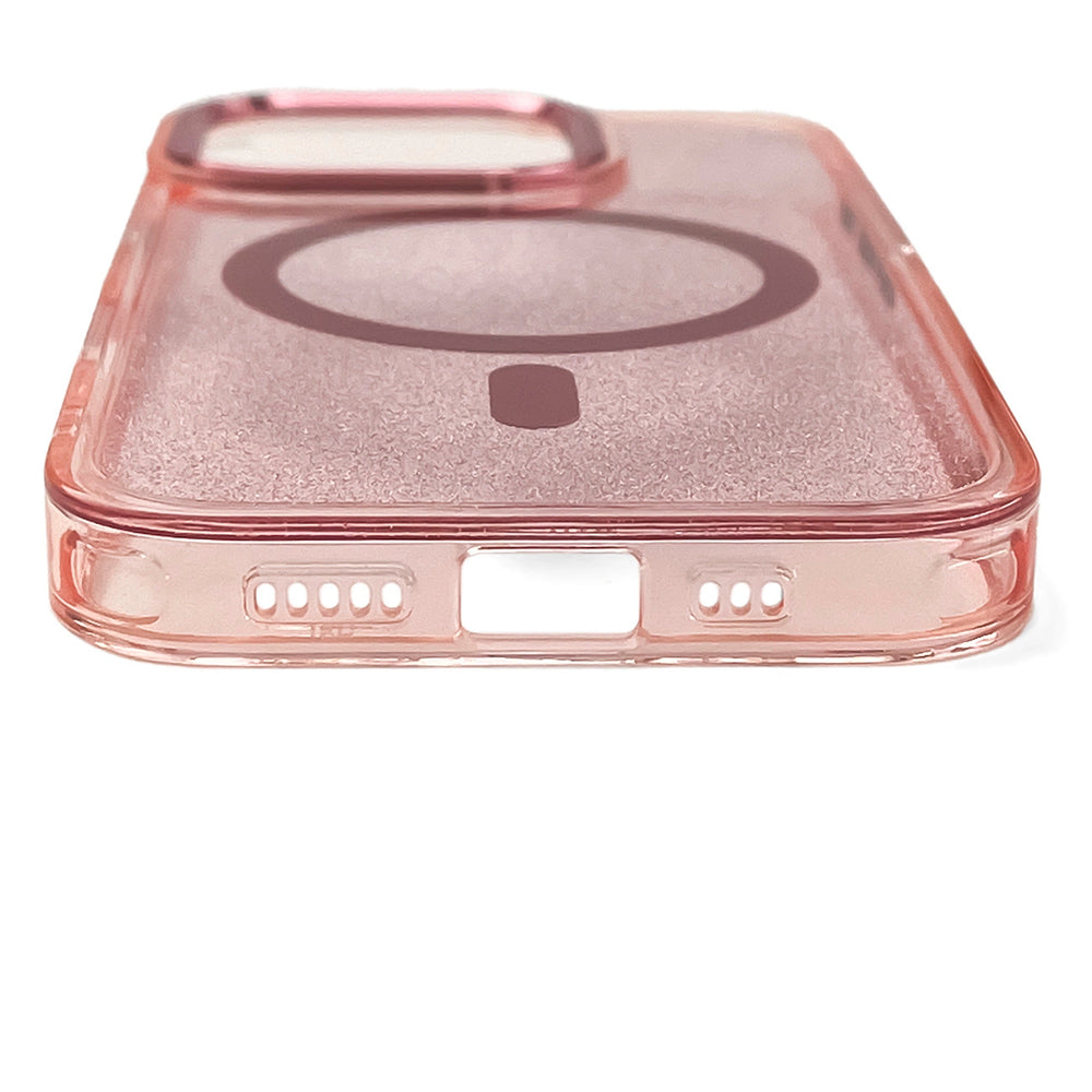 Glitter Case MagSafe Kompatibel til iPhone 17 - Pink