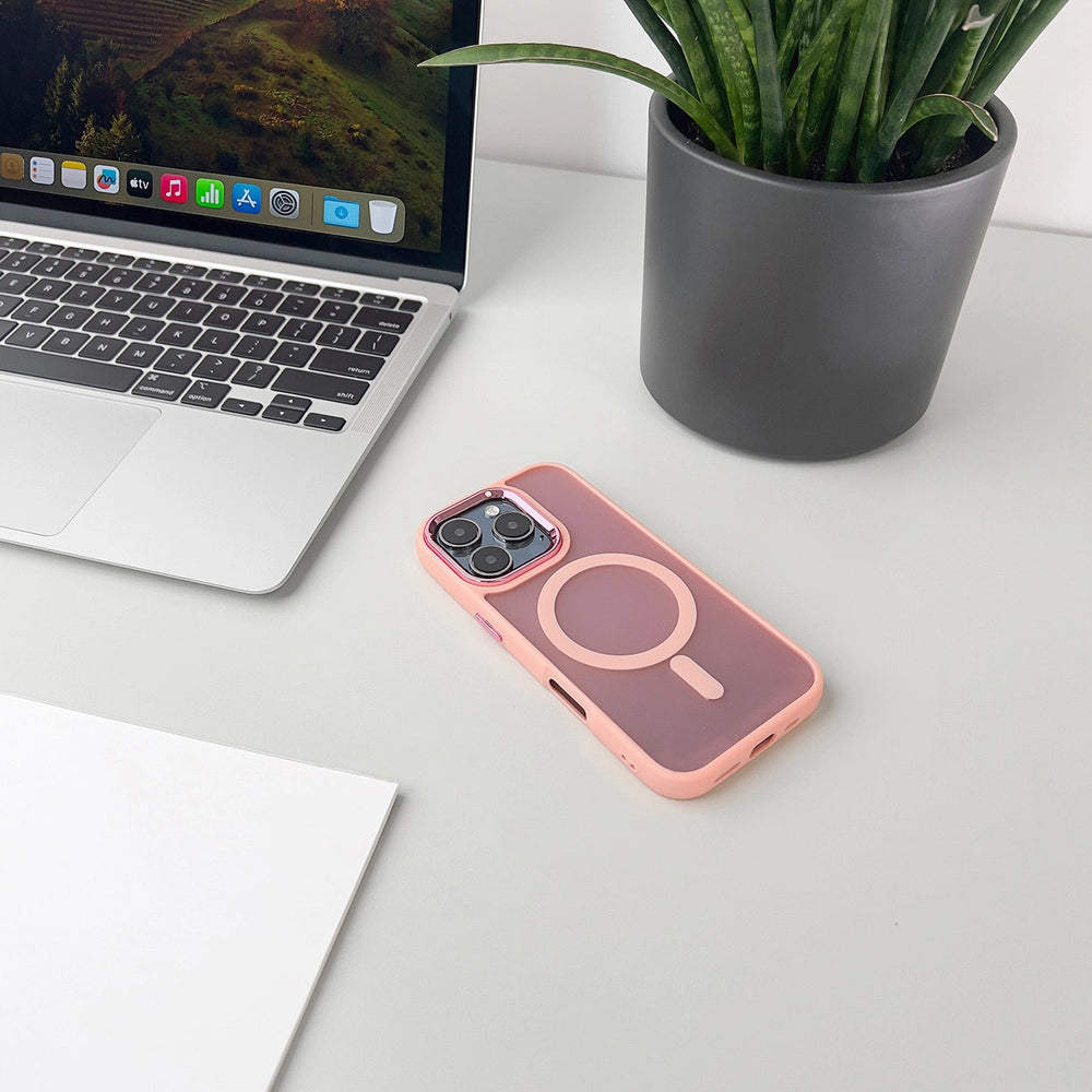 Fashion Case kompatibel med MagSafe til iPhone 17 Pro - pink