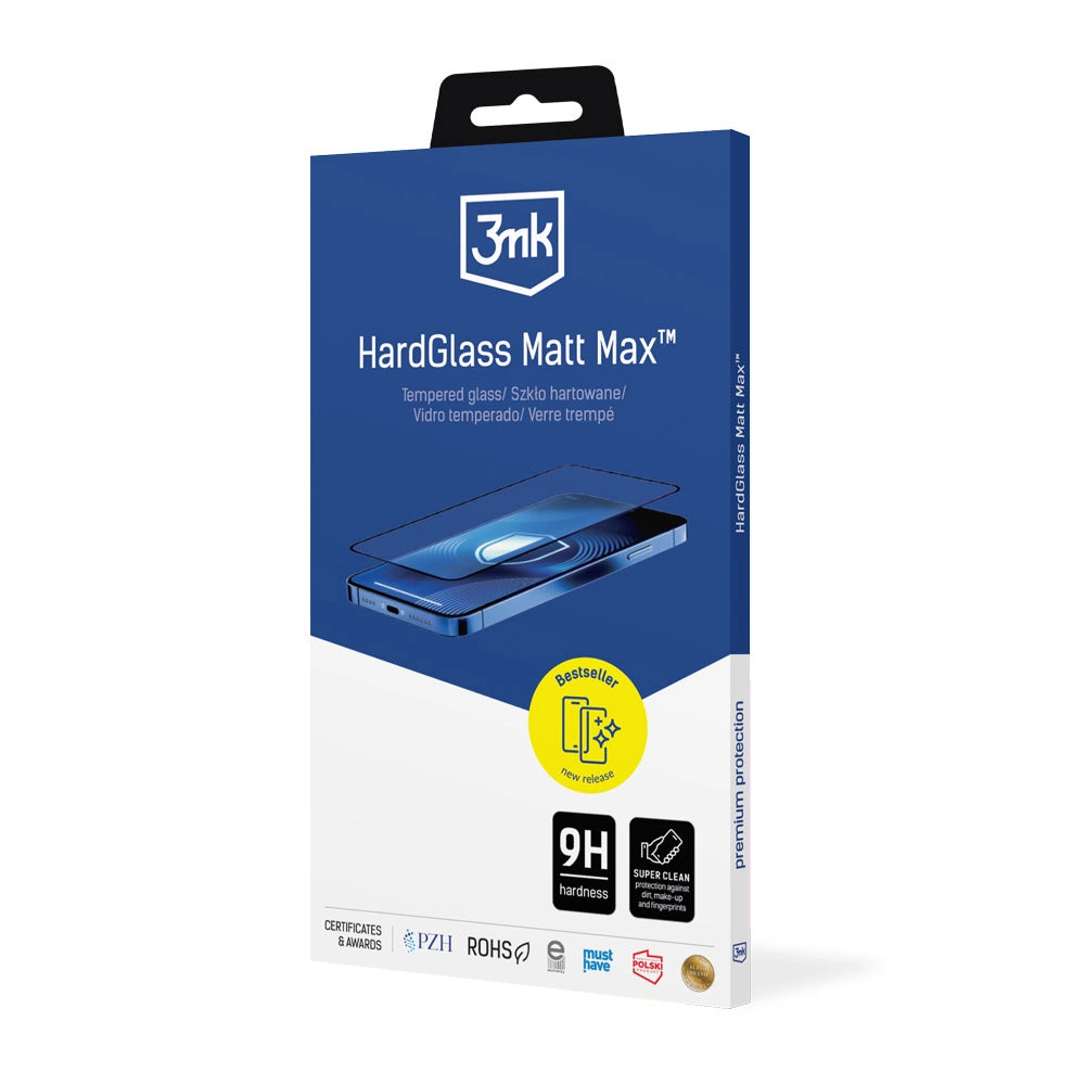 3mk HardGlass Matt Max hærdet glas til iPhone 17 Pro Max
