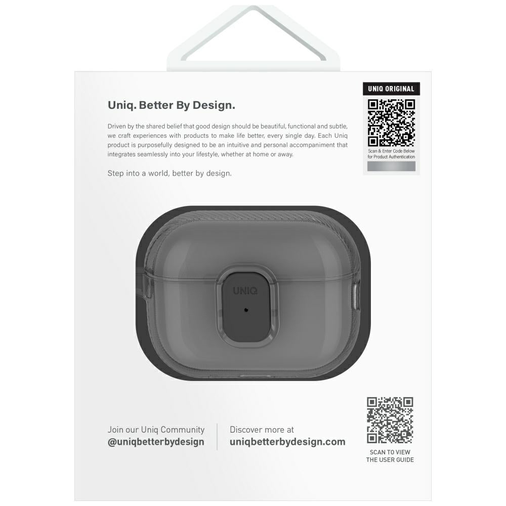 Uniq Glase Pro Case til AirPods Pro 2 - sort