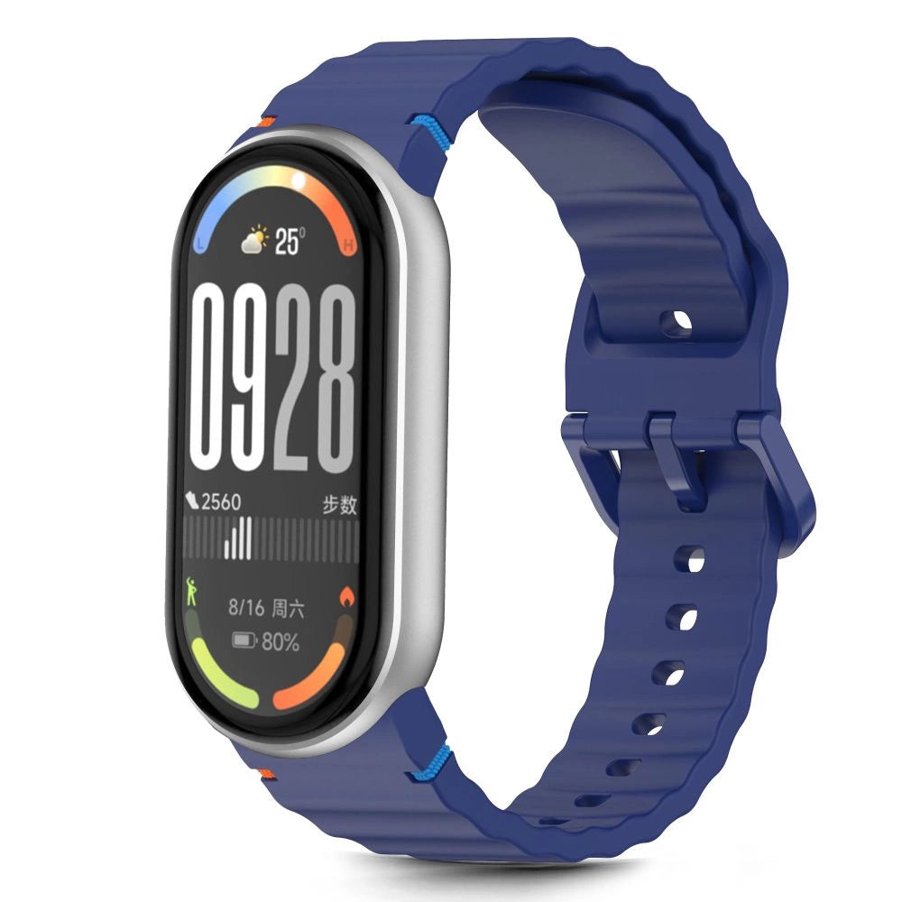 Tech-Protect Silicone Sport Strap til Xiaomi Smart Band 8 / 9 / 10 / NFC - Blå