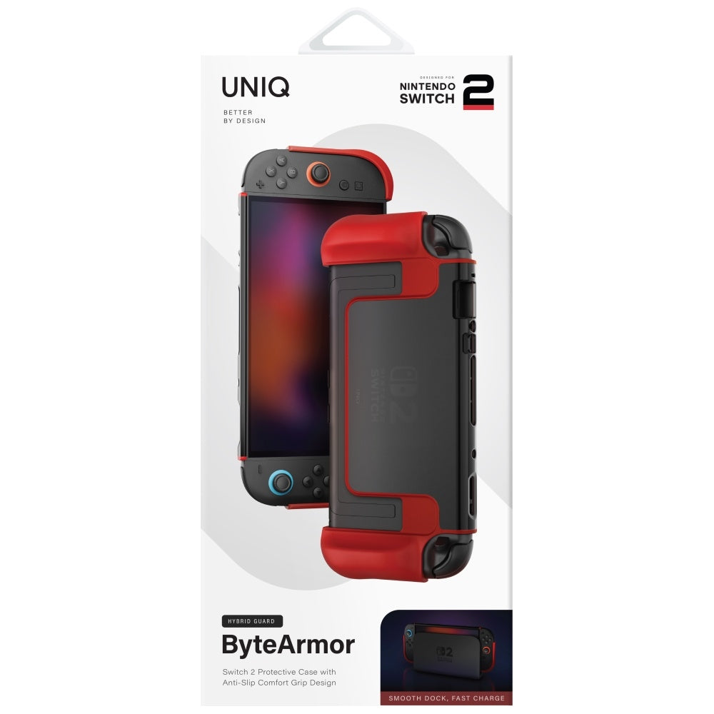 Uniq Hybrid Bytearmor Case til Nintendo Switch 2 - Red