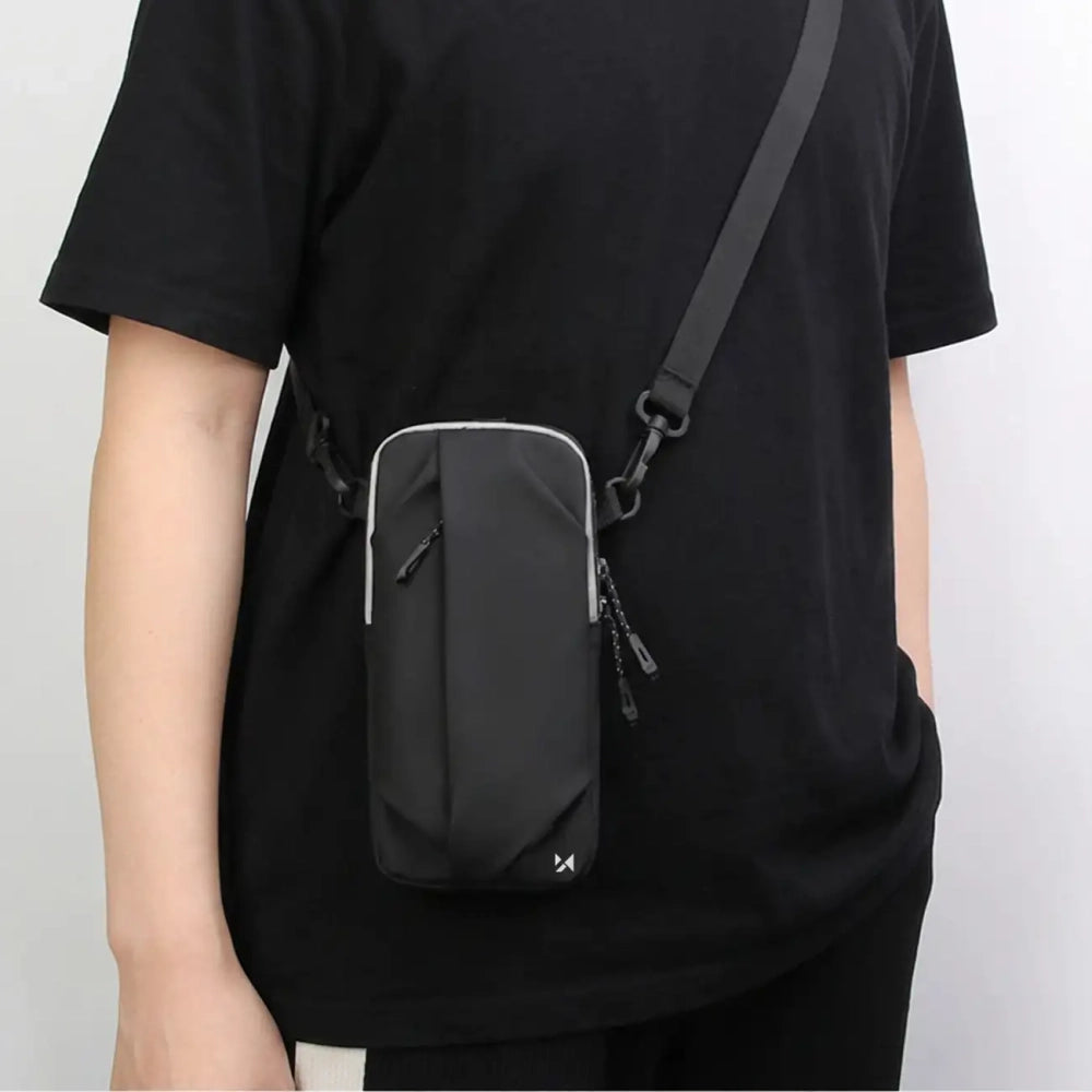 Wozinsky WSDB-B-armbånd telefonpose til løb - sort