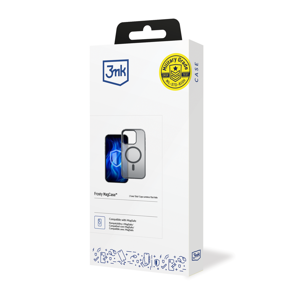 3mk Frosty MagCase til iPhone 14 Pro Max - sort