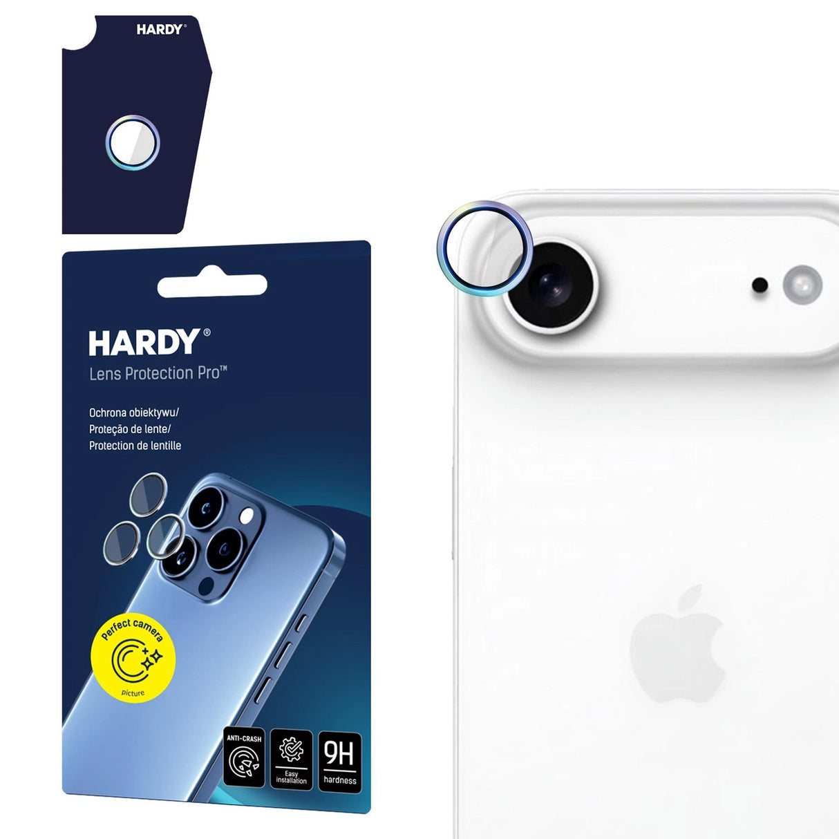 3mk HARDY Lens Protection Pro til iPhone 17 Air - Multicolor