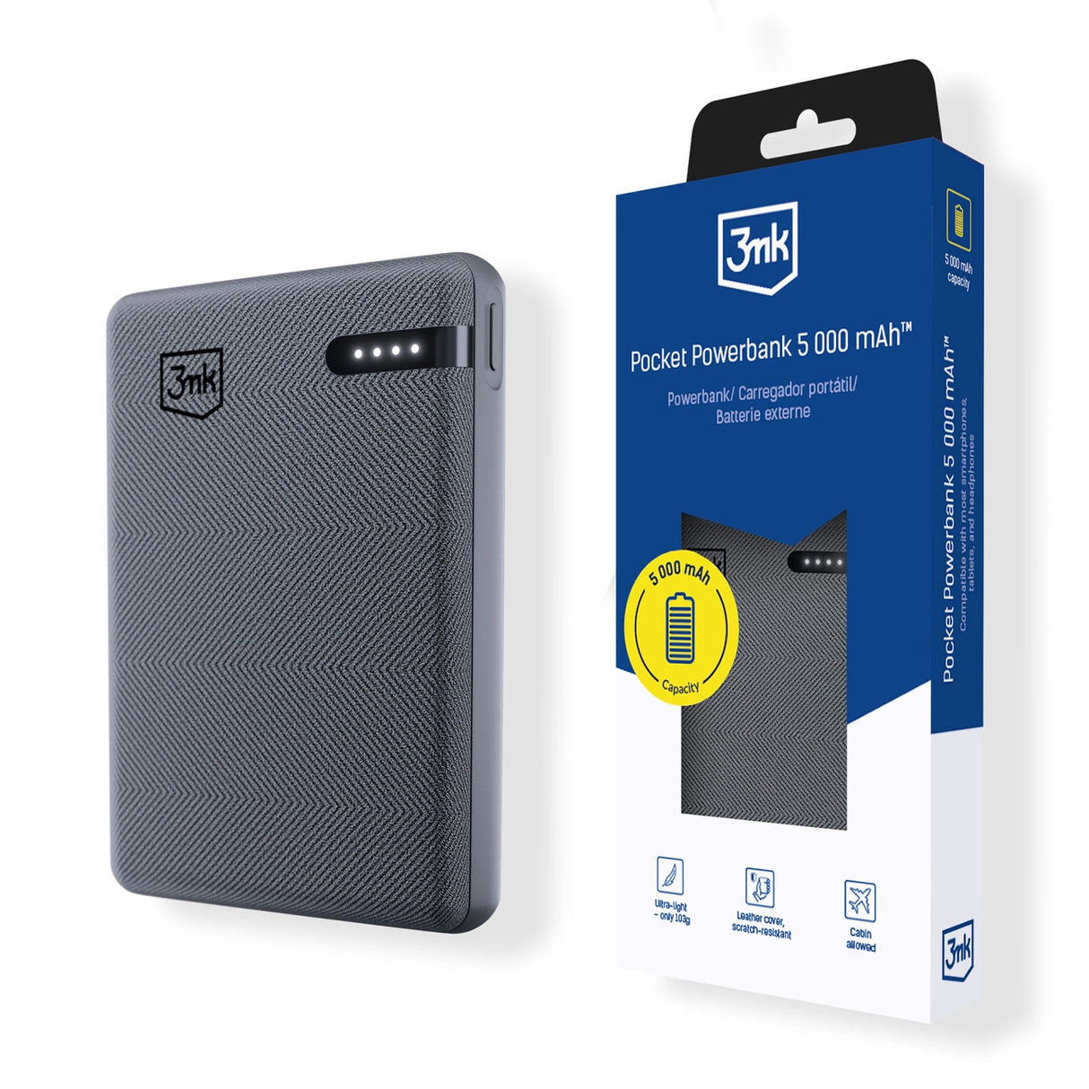 3mk Pocket PowerbankTM 5000mAh 12W USB-C